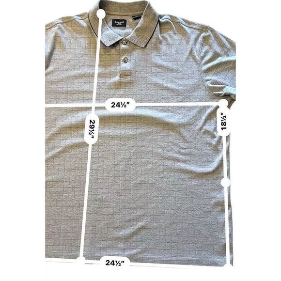 Haggar Polo shirt Mens XL extra large Lite Grey Textured Golf Active Fast Ship - Picture 3 of 8